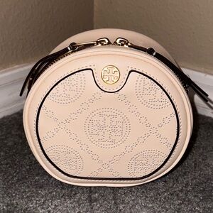 TB Small Round Perforated Moon Bag